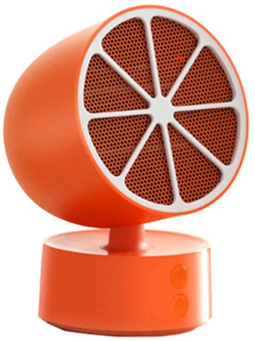 Zyyqt Desktop Heater，PTC Ceramic Heater 350W, Overheat Protection Adjustable Thermostat, Energy Saving, Low Power Consumption, Suitable for Home or Office (Color : Orange)