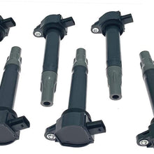 Ignition Coil Pack of 6 for Dodge Nitro Magnum Journey Grand Caravan Charger Challenger Avenger Town & Country Chrysler Sebring Pacifica 300 Replace 4606869AA 4606869AB 4606869AC 4606869AD C739