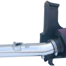 K&N Cold Air Intake Kit with Washable Air Filter: 2001-2005 Lexus IS 300, 3.0L L6, Polished Metal Finish with Red Oiled Filter, 69-8700TP