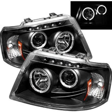Spyder Auto PRO-YD-FE03-HL-BK Ford Expedition Black Halo LED Projector Headlight with Replaceable LEDs