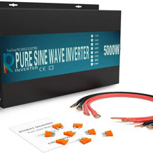 WZRELB RBP-500012S Pure Sine Wave 5000W (10000W Surge) 12V Power Inverter DC to AC Power - Solar, RV