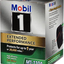 Filtro de aceite (M1-110A) Mobil 1 Rendimiento extendido, alta eficiencia, alta capacidad.