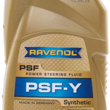 RAVENOL J1B1045 Power Steering Fluid - PSF-Y Full Synthetic Hydraulic Fluid (1 Liter)