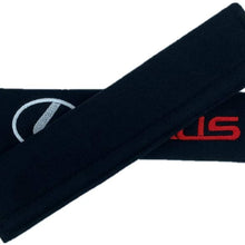 MARLBSTON New 1 Pair Car Safety Seat Belt Pads Shoulder Covers Compatible with Lexus(Gift with Logo Tire Air Valve Caps Stem Cover)