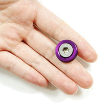 iJDMTOY (4 JDM Racing Style Purple Aluminum Washers Bolts Kit Compatible with Car License Plate Frame, Fender, Bumper, Engine Bay, etc