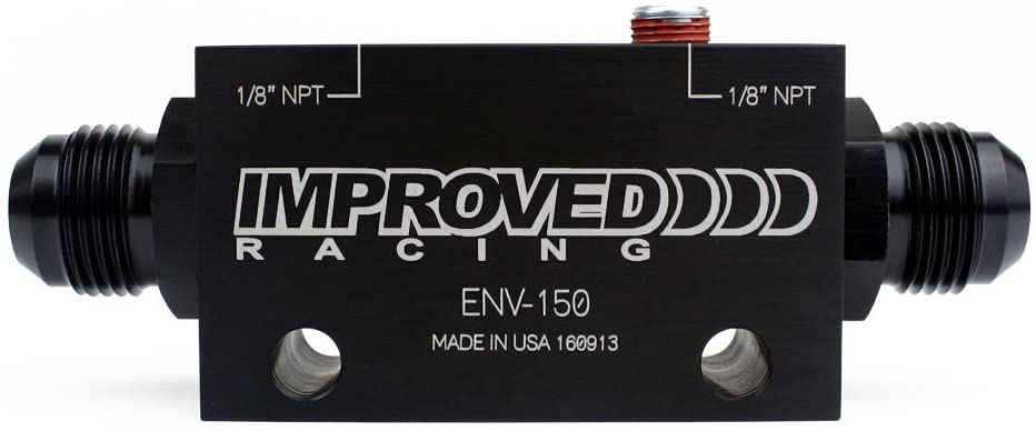 Improved Racing ENV-150 Dual Inline Oil Sensor Manifold Block, 10AN