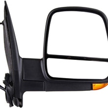 Ineedup Side Mirror Side View Mirror Fit for 2008-2012 Honda Accord Sedan Power Adjusting Stainless Mounting Manual-Folding GM1321397 15227416