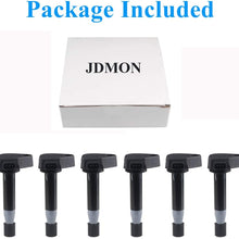 JDMON Compatible with Ignition Coil Honda Accord Odyssey Pilot Ridgeline Acura MDX TL RL CL 3.0L 3.2L 3.5L V6 1999-2009-Replaces OEM Part #30520P8EA01 30520P8FA01 30520RCAA02 Pack of 6