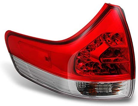 For Toyota Sienna SUV Red Clear Rear Tail Light Brake Lamp Repalcement Dirver Left Side Outer Piece