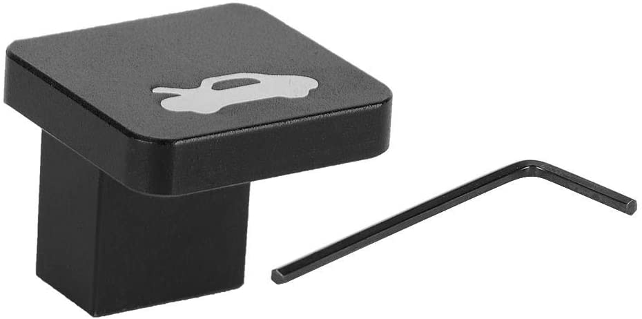 Qii lu 1 x Set Iron Car Engine cover lock,Control cover handle,Hood Release Latch Handle Repair Kit Fit for 1996-2011 (Black)