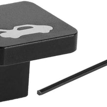 Qii lu 1 x Set Iron Car Engine cover lock,Control cover handle,Hood Release Latch Handle Repair Kit Fit for 1996-2011 (Black)
