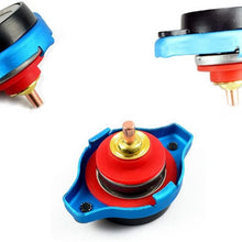 Mrcartool 0.9BAR Car Radiator Cap Cover with Temperature Gauge 0-200 ℃ Meter Industrial Aluminum (0.9BAR, Small Head)