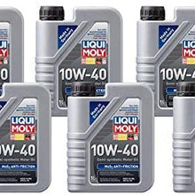 Liqui Moly MoS2 Anti-Friction 10W40 Motor Oil (1 Liter) - 6 Pack