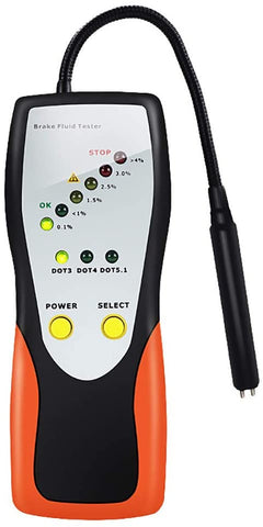 HZGrille Brake Fluid Tester Auto Brake Diagnostic Testing Tool for DOT3 DOT4 DOT5.1 Brake Fluid, for All Brands of Cars