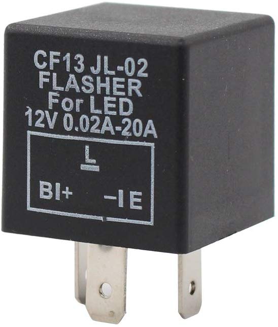 3-Pin CF13 Electronic Flasher Relay for Car Vehicle LED Turn Signal Light Bulbs Hyper Blink Flash