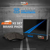 Max Brakes Rear Carbon Metallic Performance Disc Brake Pads TA019252 | Fits: 2008 08 2009 09 Mazda 6; Non Mazdaspeed Models