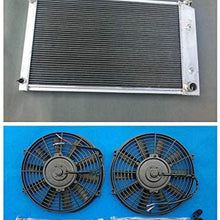 3 Row Aluminum Radiator + Fans For Pontiac Firebird/Trans Am Fit 1970-1981 80