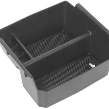 Carrfan Center Console Organizer Tray Armrest Storage Box for Jeep Wrangler JK 2007-2017