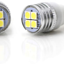 iJDMTOY (2) JDM Xenon White 4-SMD High Power LED Side Mirror Replacement Bulbs Compatible With 2007-2014 Toyota FJ Cruiser