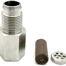 O2 Sensor For Check Engine Light Adapter Plug Spacer with Built-in Mini M18X1.5 Catalytic Converter