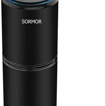 SORMOR black color Car Air PurifierSORMOR HEPA Filter Ionizer Mini Portable Air Cleaner, Freshener USB Port for Car