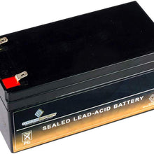 SLA Replacement Battery for 12V 3.2AH AGM Battery- Replaces BP3-12 ES3-12 PS-1230 PW1203- Chrome Battery
