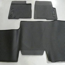 Ford OEM Factory Stock Genuine 2011 2012 2013 2014 F-150 F150 SuperCrew with Subwoofer Black Ebony Rubber All Weather Floor Mats Set 3-pc Front & Rear