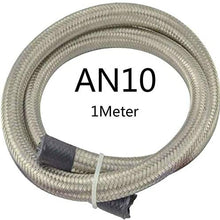evil energy 1M AN4 AN6 AN8 AN10 AN12 Stainless Steel Double Braided Hose Oil Fuel Hose Line Universal Oil Cooler Fuel Hose Tube
