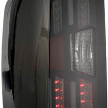 ROADFAR Tail Light Assembly Black/Smoke Tail Light Lamps Driver and Passenger Replacement fit for 2014-2017 Chevy Silverado