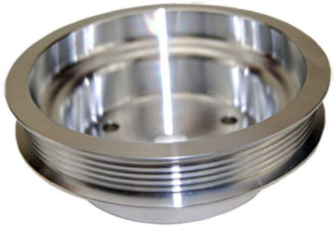 Pirate Mfg SBC Chevy 283-400 Machined Aluminum SWP Serpentine Crankshaft Pulley