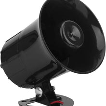 Akozon Car Speaker Horn 3 Tones Loud 12V 30W Motorcycle Megaphone Electronic Warning Siren Ambulance Blaring