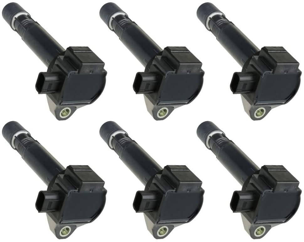 6 PCS Ignition Coil For V6 3.0L 3.5L 13-17 ACCORD / 13-14 CROSSTOUR / 18-18 ODYSSEY / 16-17 PILOT - 14-17 MDX / 16-18 RDX / 14-17 RLX / 15-17 TLX MDX