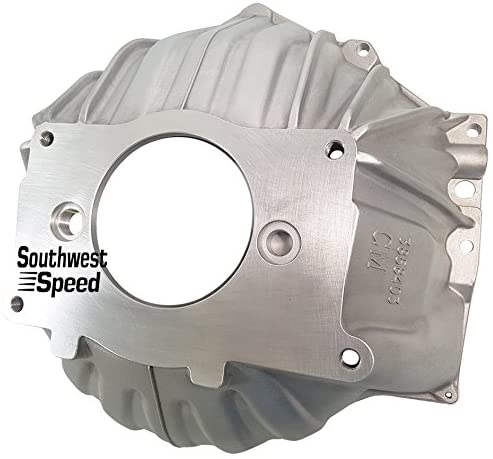 NEW SOUTHWEST SPEED CHEVY 403 ALUMINUM BELLHOUSING, STAMPED WITH #GM 3858403, DIRECT REPLACEMENT FOR SBC & BBC FOR 10 1/2