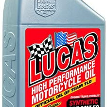 Lucas Oil Products LUC10702 Synthetic SAE 20w50 Motorcycle Oil, 32. Fluid_Ounces