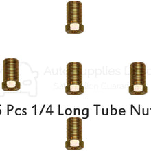 ASD Brake Line Fittings Assortment For 1/4" Tube (7/16" - 24 Thread, Inverted Flare) (Pack of 15-5 Short Nuts, 5 Long Nuts, 5 Unions)