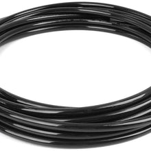 X AUTOHAUX 10 Meter 32.8ft 6.5mm Inner Dia Universal Polyurethane PU Vacuum Hose Tube Black for Car