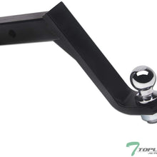 Topline Autopart Universal 8" Drop Rear Bumper Trailer Tow Hitch Loaded Ball Mount With Pin & Clip Kit For 2" x 2" Towing Receiver Tube