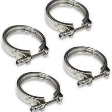 4.0 inches Coated Stanless Steel 10 inchesmm Lock Bolt V-Band Clamp (Pack of 4)