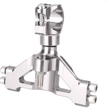 Mallofusa Motorcycle Stabilizer Steering Damper Bracket Mount Holder Kit Compatible for Kawasaki ZX14R ZZR1400 2006 2007 2008 2009 2010 2011 2012 Silver