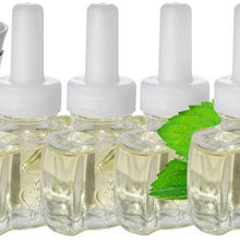 (4 Pack) Scent Fill® Brand 100% Natural Peppermint Refills and (1) Air Wick® Warmer