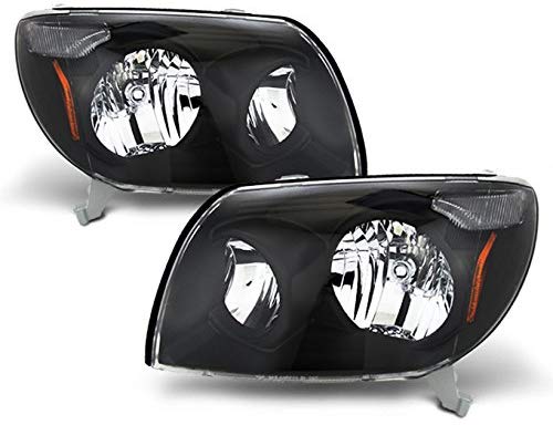 For Toyota 4Runner Sport SUV Replacement Black Headlights Driver/Passenger Head Lamps Pair New