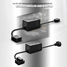 Niome 2Pcs H4 LED Canbus Warning Error Free Decoder Canceller Capacitor Anti Flicker Resistor Harness High Low Beam Headlight Relay Adapter