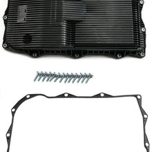 Cheriezing 68233701AA Automatic Transmission Oil Pan with Drain plug, Gasket and Bolts compatible with 3.6L V6 Engine with Transmission 8HP70 / 845RE