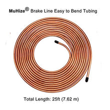 Muhize Upgraded Brake Line Tubing Kit - 25 Ft. of 3/16 Flexible Tube, Roll 25 ft 3/16" (Includes 16 Fittings)