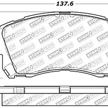 StopTech 309.07210 Sport Brake Pads with Shims and Hardware