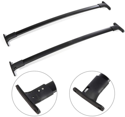 AUTOMUTO Adjustable Cross Bars fit for Ford Explorer 2016 2017 2018 2019 Aluminum Black Roof Top Bar Luggage Carrier