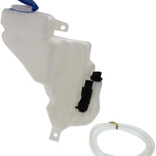Windshield Washer Tank Assembly compatible with VW Passat 98-01 W/Pump Cap and Sensor 2.8L Cap Sedan Old Body Style