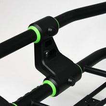 Topline Autopart Universal Modular Sport Design Heavyduty Steel Roof Rack Cargo Basket Carrier Travel Luggage Storage with Wind Fairing (Matte Black/Green)