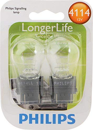 Philips 4114LLB2 4114 LongerLife Miniature Bulb, 2 Pack