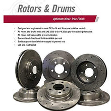 DK1604-2D Rear Drilled Rotors and Semi-Metallic Brake Pads and Hardware Set Kit